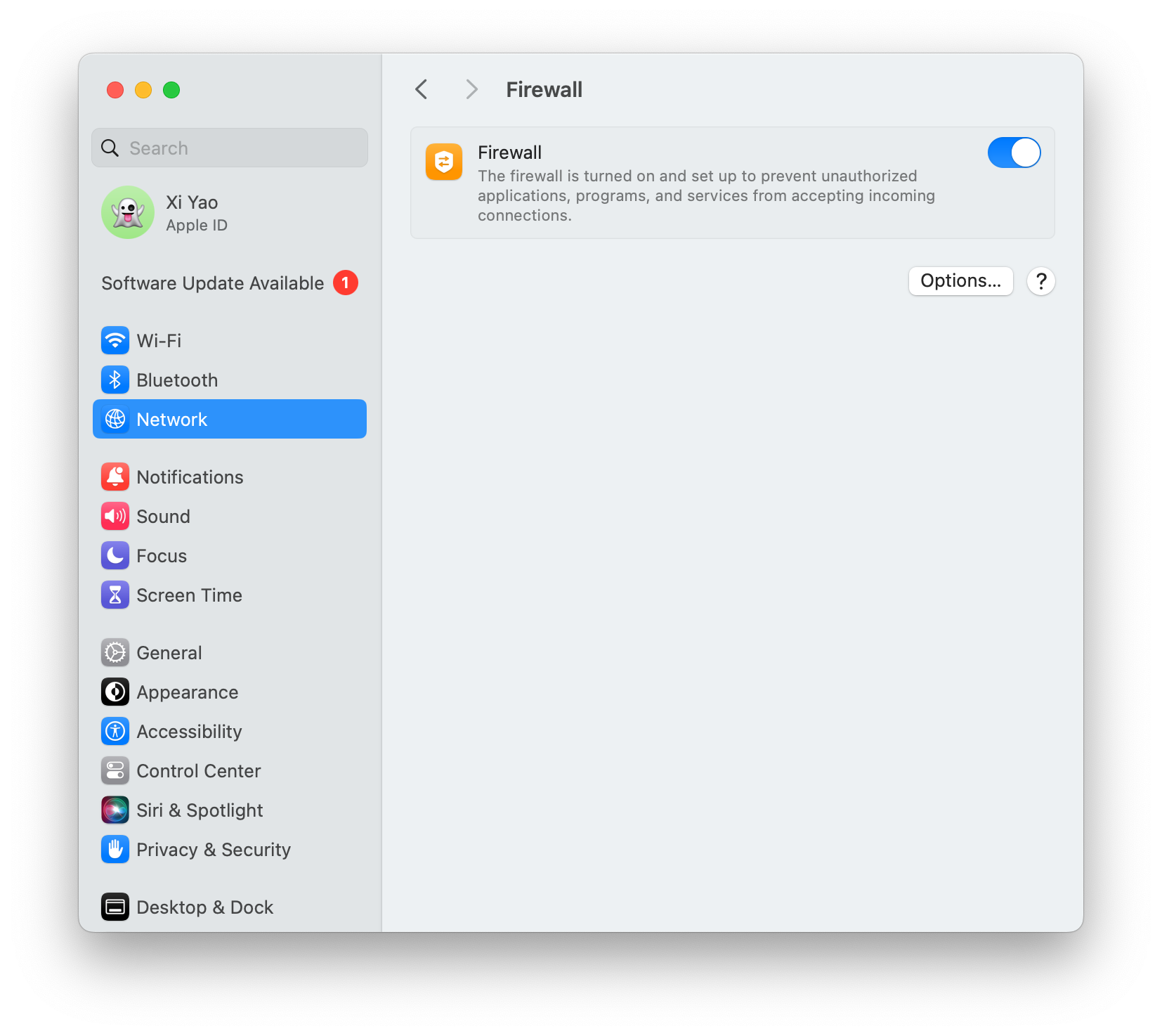Firewall Settings